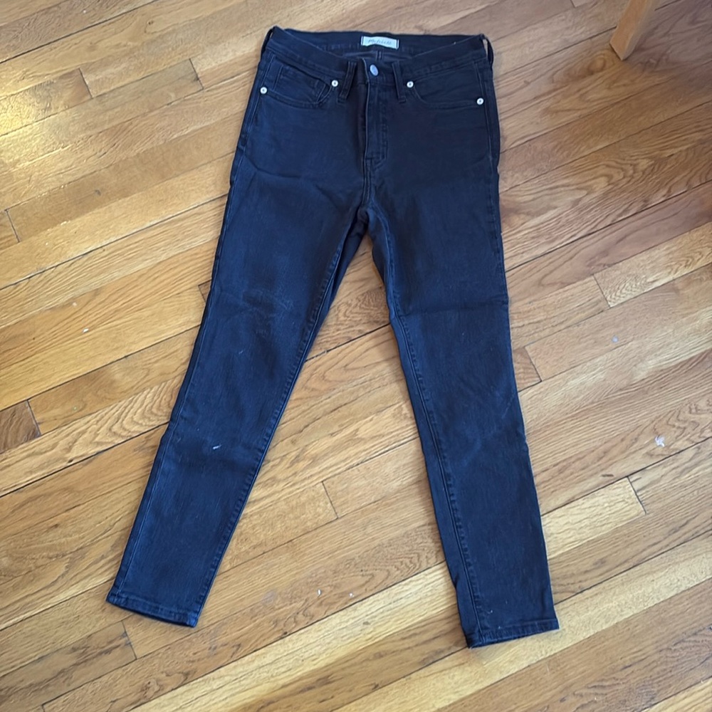 Madewell High Rise, Black Skinny Jeans (petite)